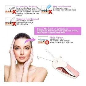 Épilateur électrique pour le Corps et le Visage, épilateur électrique fileté pour le Visage