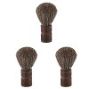 FRCOLOR 3 Pièces Brosse à Barbe Brosse à Moustache Homme En Bois Douce