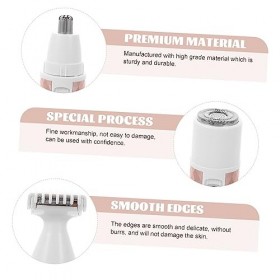 Angoily 1 Ensemble De Rasoirs Électriques Pour Femmes Tondeuse À Cheveux Pour Jambes Rasoir Rechargeable 5 En 1 Pour Cheveux 