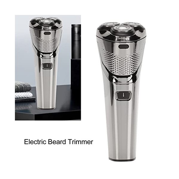 Rasoir électrique Pour Hommes, Tondeuse à Barbe électrique, Tondeuse à Barbe USB Rechargeable, étanche, Affichage De Lénergi