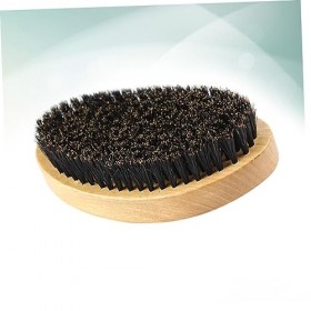 minkissy 3 Pièces Brosse à Barbe Portative Poils Bambou Homme Propre