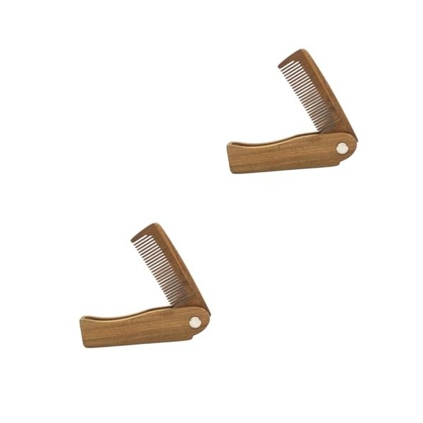 Beavorty 3 Pièces Peigne En Bois Pour Hommes Mini Peigne Outils En Bois Peigne À Barbe En Bois Peigne À Moustache Barbe Peign