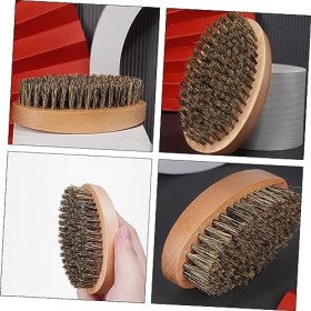 minkissy Lot de 6 brosses à barbe antistatiques - Peigne à barbe portable pour homme - Brosse à moustache - Outils de toilett