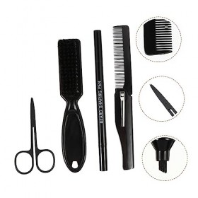 FRCOLOR 12 Pièces Ensemble De Stylos à Moustache Crayon à Barbe Avec Pinceau Outil De Toilettage De Barbe Ciseaux à Barbe Sty