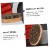 FRCOLOR 8 Pièces Brosse à Barbe Peigne En Bois De Poche Brosse En Poils De Sanglier Brosse à Cheveux En Poils De Sanglier Bro