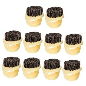 Beavorty 10 Pièces Peigne à Barbe Homme Peigne à Barbe Pour Homme Noir Brosse à Cheveux Cassés Plumeau De Coiffeur Plumeau De