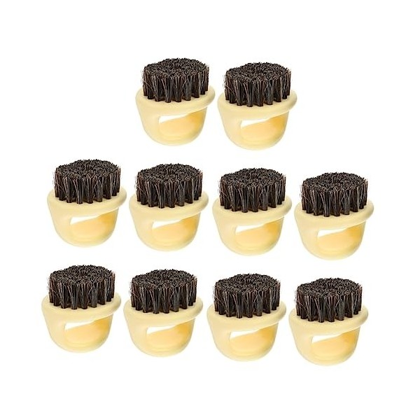 Beavorty 10 Pièces Peigne à Barbe Homme Peigne à Barbe Pour Homme Noir Brosse à Cheveux Cassés Plumeau De Coiffeur Plumeau De