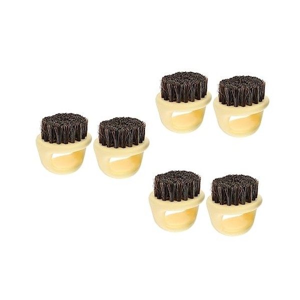 Beavorty 10 Pièces Peigne à Barbe Homme Peigne à Barbe Pour Homme Noir Brosse à Cheveux Cassés Plumeau De Coiffeur Plumeau De