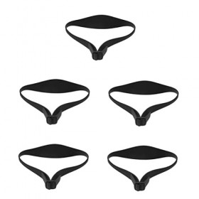 Fade Guide Lot de 5 modèles de coupe de cheveux réglables en gel de silice Rouge Aldult réglable