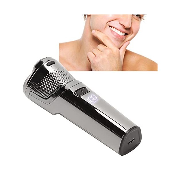 Naudeco Machine de coupe de barbe 3D RotaryElectric Razor pour hommes Kit de rasoir pour hommes étanche Machines de rasage sa
