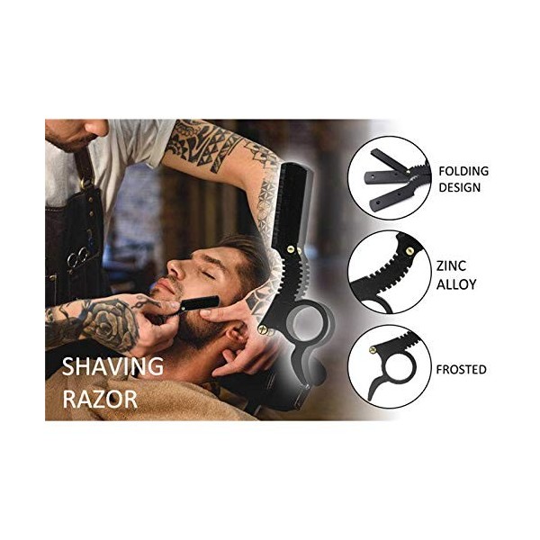 Jiklophg Modélisation de Barbe pour Hommes, Rasoir, Lignes parfaites, Peigne de Moustache, Peigne de Barbe