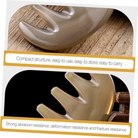 FRCOLOR 5 Pièces Peigne De Massage à Cinq Dents Outil De Massage Gusha Masseur Méridiens Plaque De Grattage Naturelle Peigne 