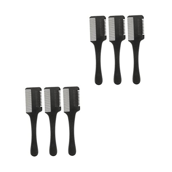 minkissy 9 Pièces Peigne à Cheveux Double Face Coupeur De Cheveux Ciseaux De Coupe Peigne Amincissant Peigne Tondeuse Peigne 