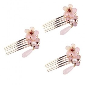 Mikinona 3 Pièces Accessoires De Cheveux Peigne à Cheveux Décorations De Cheveux De Mariée Coiffure De Mariage Cheveux De Cri