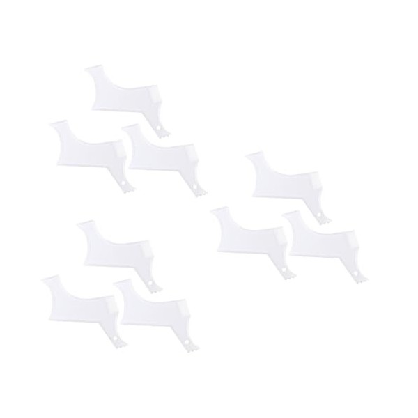 FRCOLOR 9 Outils Pour Hommes Outil De Conception De Barbe Forme De Coupe De Barbe Pour Hommes Règle De Moustache Pour Hommes 