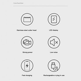 Tondeuse à Cheveux électrique Tondeuse à Cheveux Longue Durée Affichage LED à Faible Bruit pour Salon de Coiffure