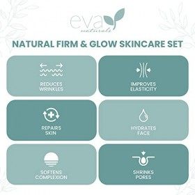 Ensemble de 3 sérums pour une peau ferme et éclatante, par Eva Naturals.
