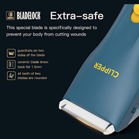 Rasoir intime électrique pour homme avec lame Cermaic extra sûre, tondeuse à poils pubiens professionnels, rechargeable pour 