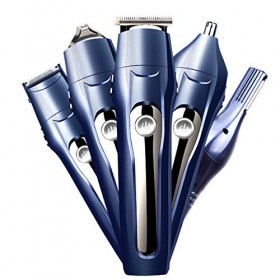 OhhGo Kit tondeuse électrique multifonction rechargeable pour barbe nez barbe rasoir avec base