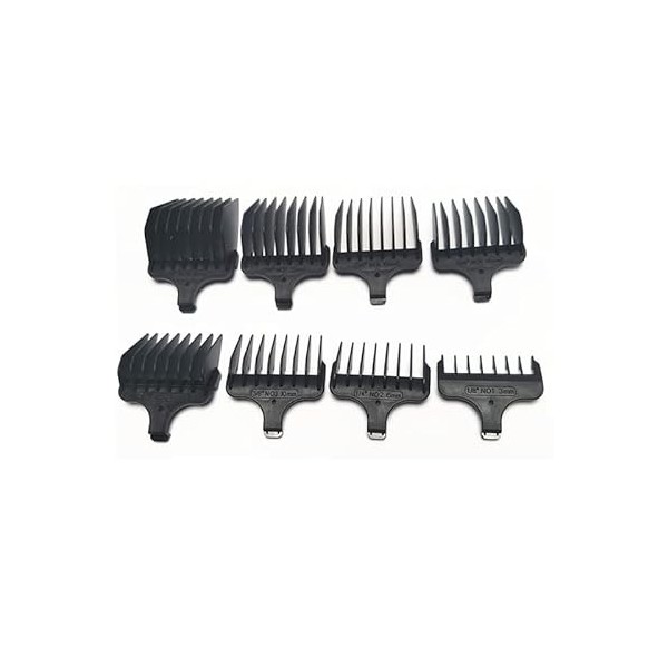 Tête de rasage 8 x peignes 1 - 8,1/8"-2,5 cm, 3-25 mm de rechange pour Wahl T-Blade 9837 9854L 9860 9860L 9864 9867L 9867-1