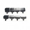 Tête de rasage 8 x peignes 1 - 8,1/8"-2,5 cm, 3-25 mm de rechange pour Wahl T-Blade 9837 9854L 9860 9860L 9864 9867L 9867-1