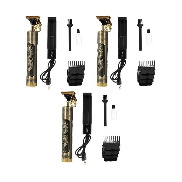 FRCOLOR 2 Pièces Tondeuses Électriques Rasoir Électrique Toilettage Des Cheveux Sans Fil Tondeuse à Cheveux Électrique Tondeu