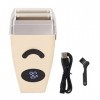 Tondeuse à Barbe, Tondeuse à Moustache électrique Rechargeable Par USB Tondeuse à Cheveux électrique Sèche Et Humide Flexible