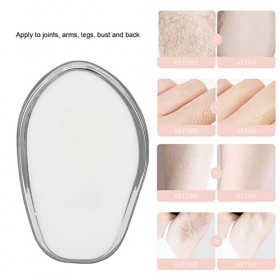 Gomme à cheveux par galvanoplastie pour homme et femme, outil dépilation réutilisable indolore, outil exfoliant portable pou