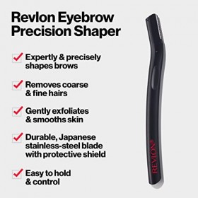 Revlon Outil de précision pour sourcils - Réutilisable - Facile à enlever - En acier japonais - Avec bouclier de protection