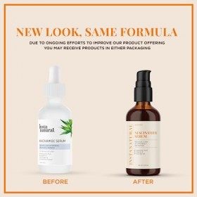 InstaNatural Sérum visage niacinamide 5% - Vitamine B3 Hydratant anti-âge – Réduit l’apparition de l’acné, irruptions, rides,