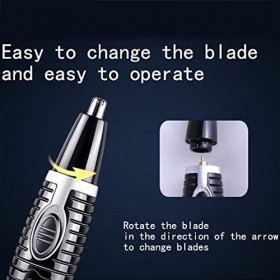 YAR-SHAVER Épilateur Multifonctions pour Hommes, Sourcil Électrique Formant Le Couteau 3-En-1Nose Épilation Réparateur Nez,Ra