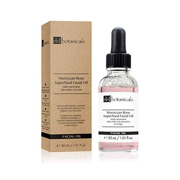 Dr Botanicals Superfood - Huile Visage á la Rose du Maroc - 30ml