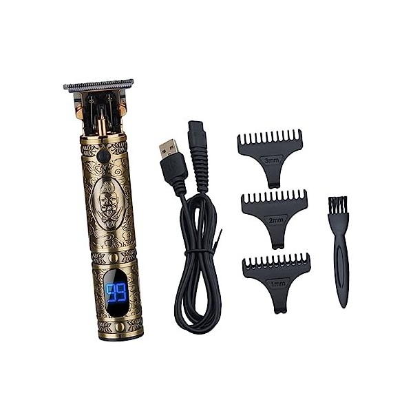 minkissy 1 Jeu Tondeuses Spéciales Sculpture Tondeuses à Tête Chauve Rasoir Électrique Cisaille Électrique à Pousser Tondeuse