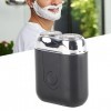 Oeillet à Barbe, Taille Mini Prise Confortable IPX6 étanche Tondeuse à Barbe électrique Type C Chargeant un Moteur Puissant p