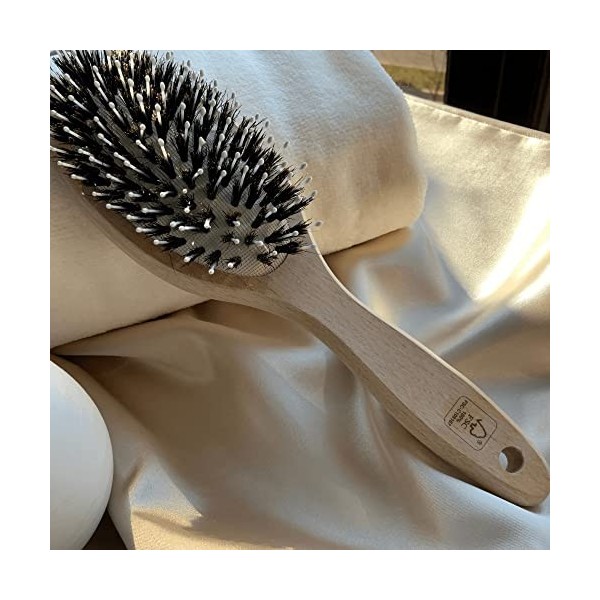 Beech Wood Hair Brush | Wet and Dry Use | Scalp Massage