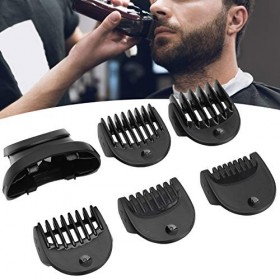 Tondeuse à Barbe pour Hommes, Tête de Tondeuse à Rasoir électrique + Ensemble de Coupe de Peigne de Guidage 5 Pièces, Kit de 
