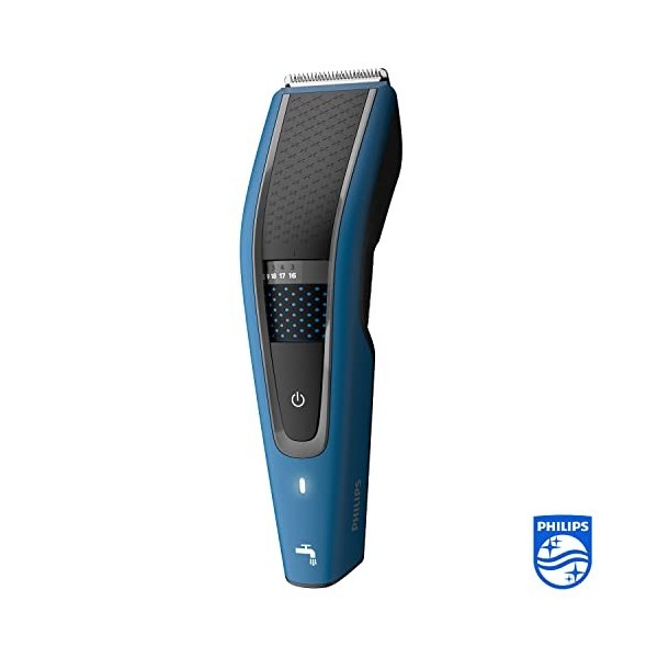 Philips 5000 Series HC5612 / 15 - Tondeuse à cheveux avec lames en acier inoxydable, 28 réglages de longueur, 75 minutes dut