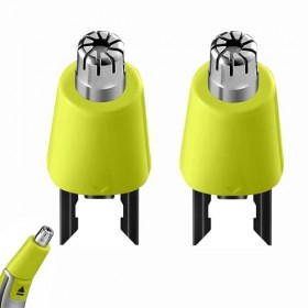 colorski Lot de 2 têtes de rechange pour tondeuse à sourcils, nez et oreilles compatibles avec Philips Norelco