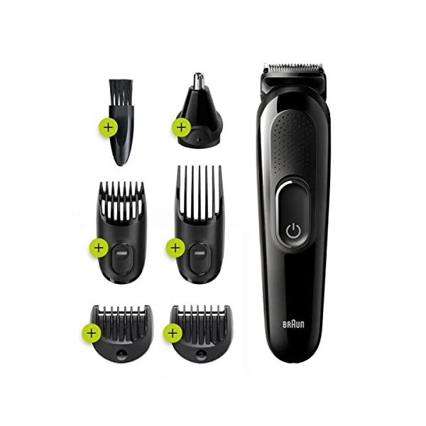 Braun All-in-One MGK3220 Tondeuse à Barbe Noir