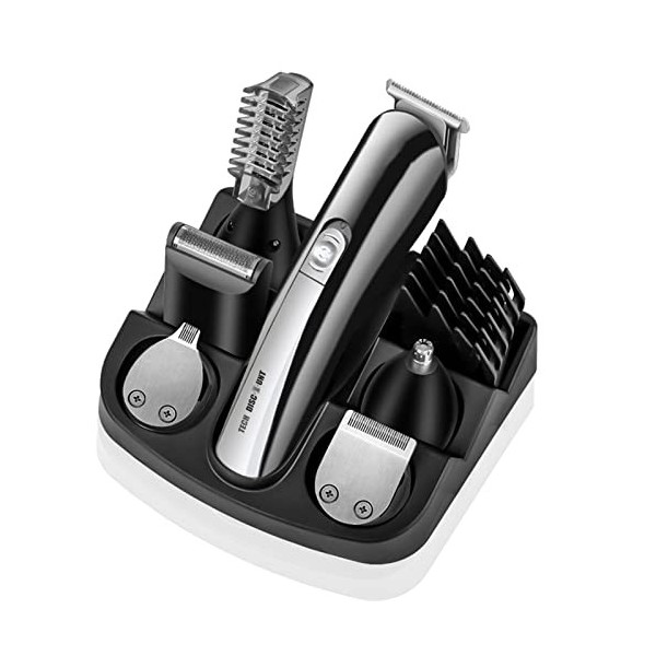 TECH DISCOUNT Tondeuse électrique multi fonctions cheveux domestique adulte rasoir rechargeable maison salle de bain couteau 
