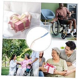 DOITOOL 5Pcs Peigne À Poignée Incurvée Manivelle Dispositifs Brosses Pour Cheveux Peigne Handicapé Brosse À Cheveux Handicap 