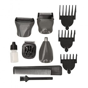 Kit de Coupe de Cheveux de Barbe Rechargeable 8 en 1 Kit de Tondeuse à Cheveux de Nez étanche IPX7 sans Fil, Tondeuse à Cheve
