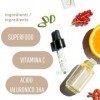 Poemia, Superfood Serum Visage Re Mida, Illuminant, Anti-Rides, Hydratant, Bio, Vegan, Vitamine C, Acide Hyaluronique, Baie d