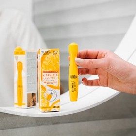Victoria Beauty,Sérum pour les yeux à la vitamine C Roll On, crème pour les yeux contre les rides et les cernes, huile doran