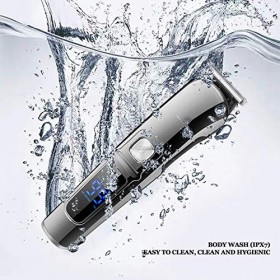 Tondeuse à Cheveux, Tondeuse à Cheveux Avec 6 Têtes De Remplacement Lcd Règlement Tondeuse à Cheveux Multifonctionnelle Pour 