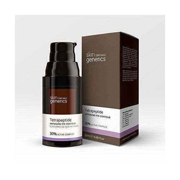 Skin Generics | Contour des yeux | 30ml | 30% Active Complex | Anti-rides, anti-cernes et anti-bags | Effet Botox-like | Cont