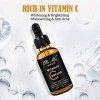 Sérum Vitamine C - Sérum Visage 20% VC Avec Lacide Hyaluronique - Natural & Organic Anti Rides Anti Vieillissement du Visage