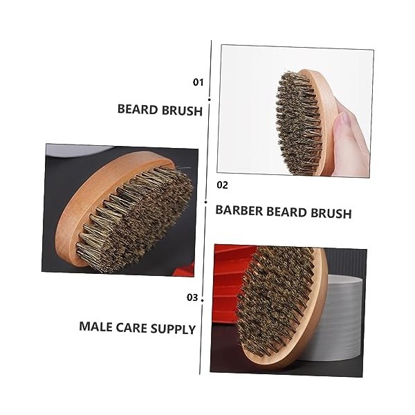 minkissy 16 Pièces Brosse À Barbe Accessoire De Peigne À Cheveux Costume Pour Hommes Kit De Toilettage Pour Hommes Brosse En 