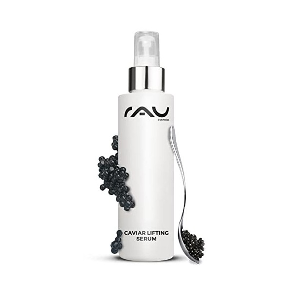 RAU Caviar Lifting Serum 100ml - Sérum anti-âge au Caviar, Argireline & Panthénol - Efficace contre les rides