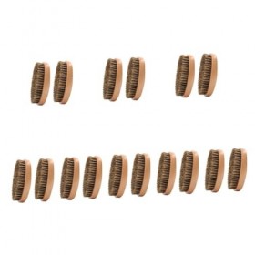 minkissy 16 Pièces Brosse à Barbe Peigne En Bois De Poche Brosse De Toilettage Outil De Mise En Forme De Barbe Peigne à Moust